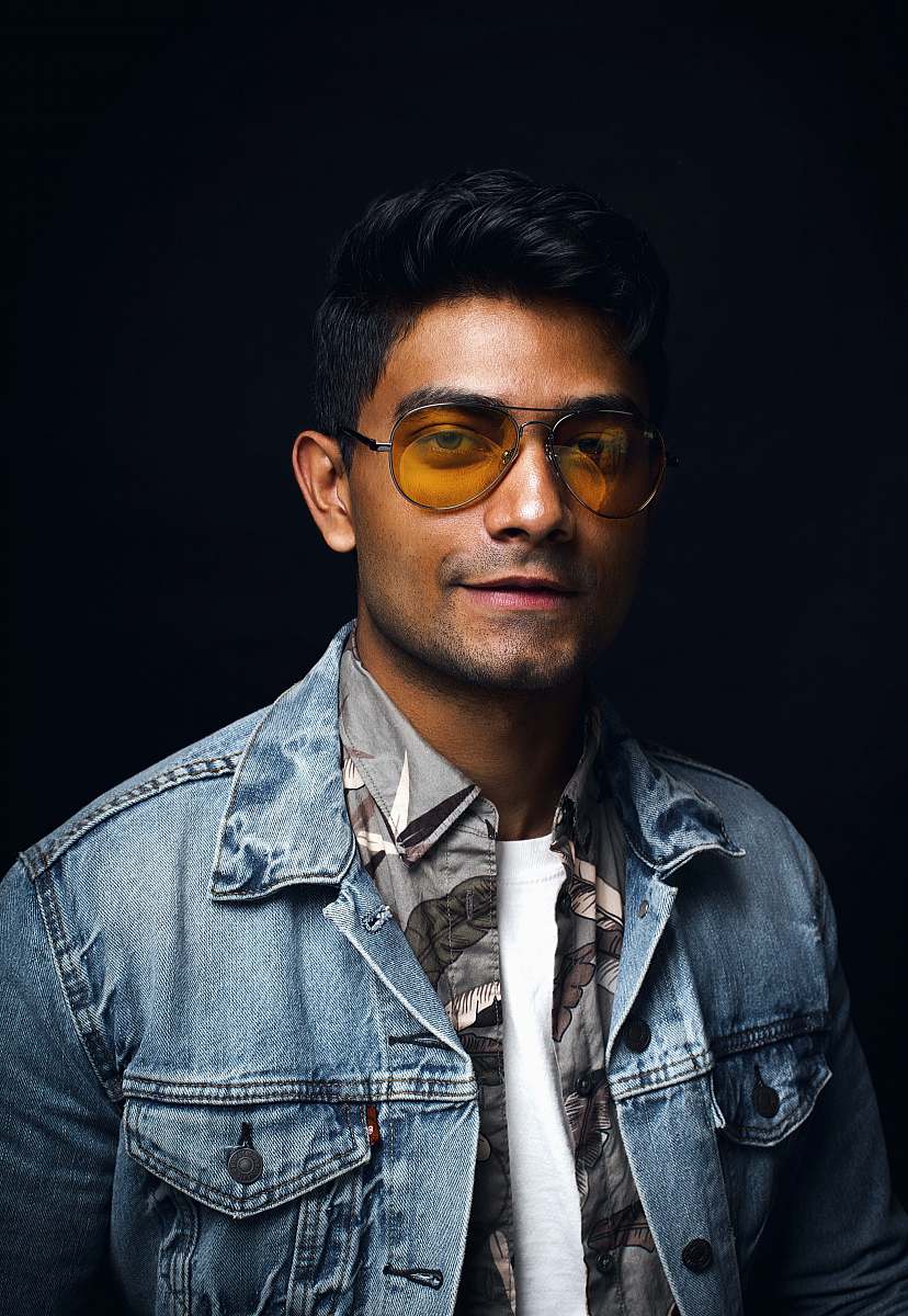 person man wearing blue denim jacket people