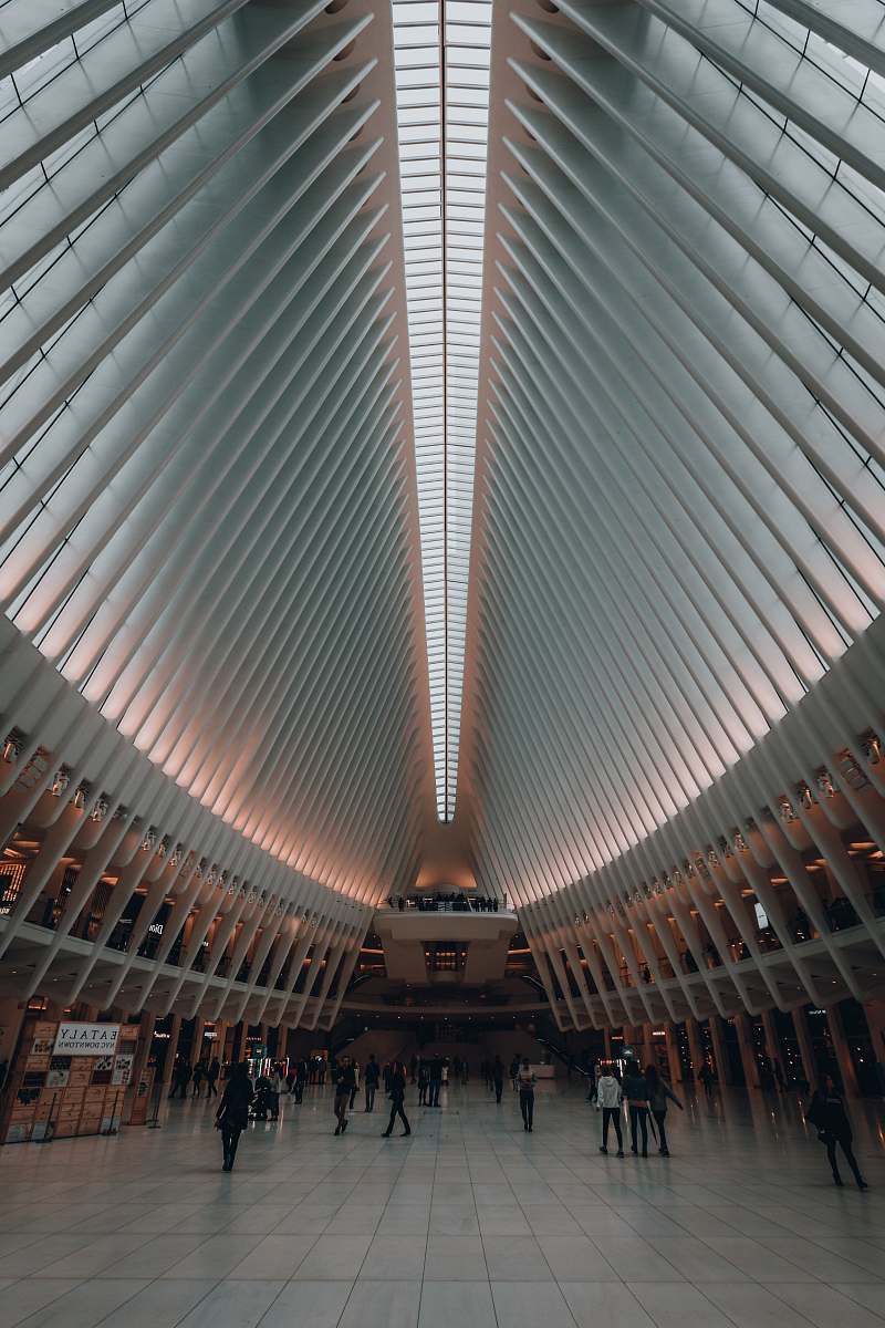 person people walking in building architecture