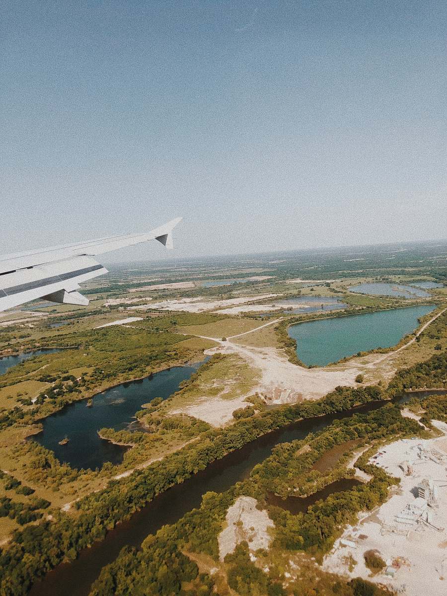 nature airliner view photography of forest outdoors