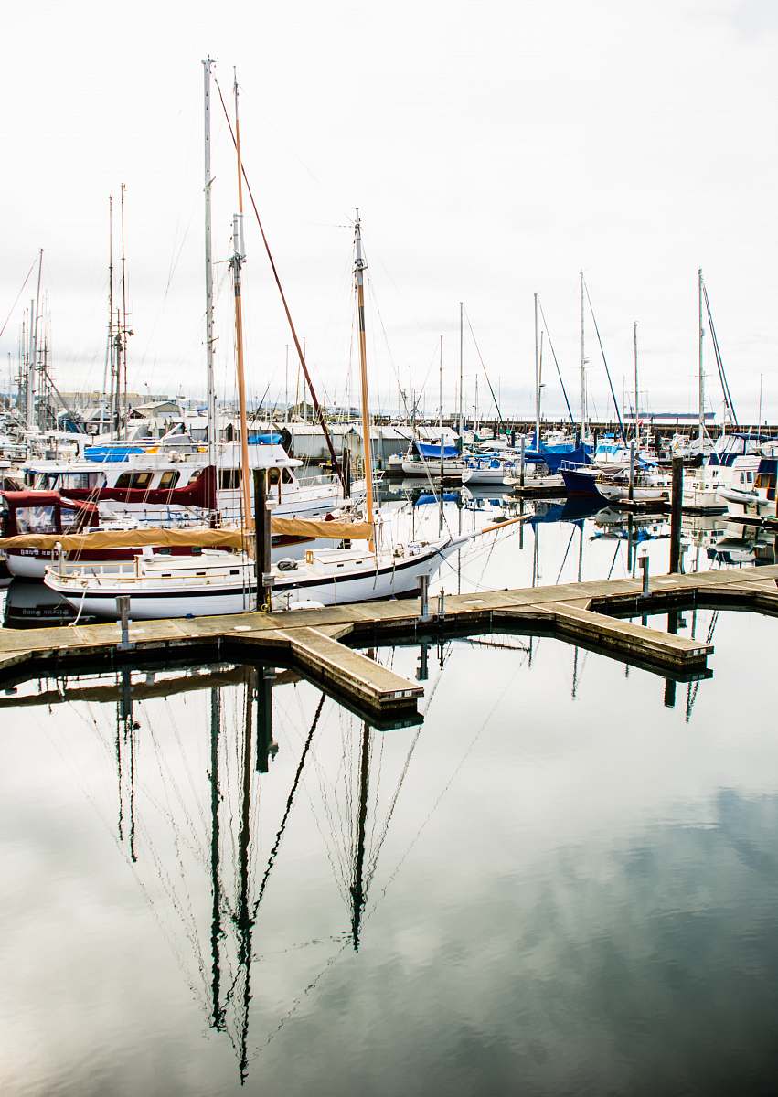 transportation boats parking at dock vessel