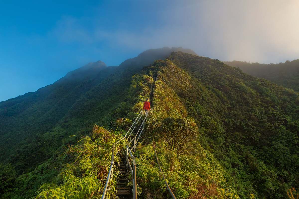 nature aerial photography of mountain bridge outdoors