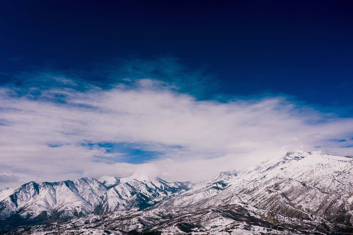 nature mountain at winter season outdoors