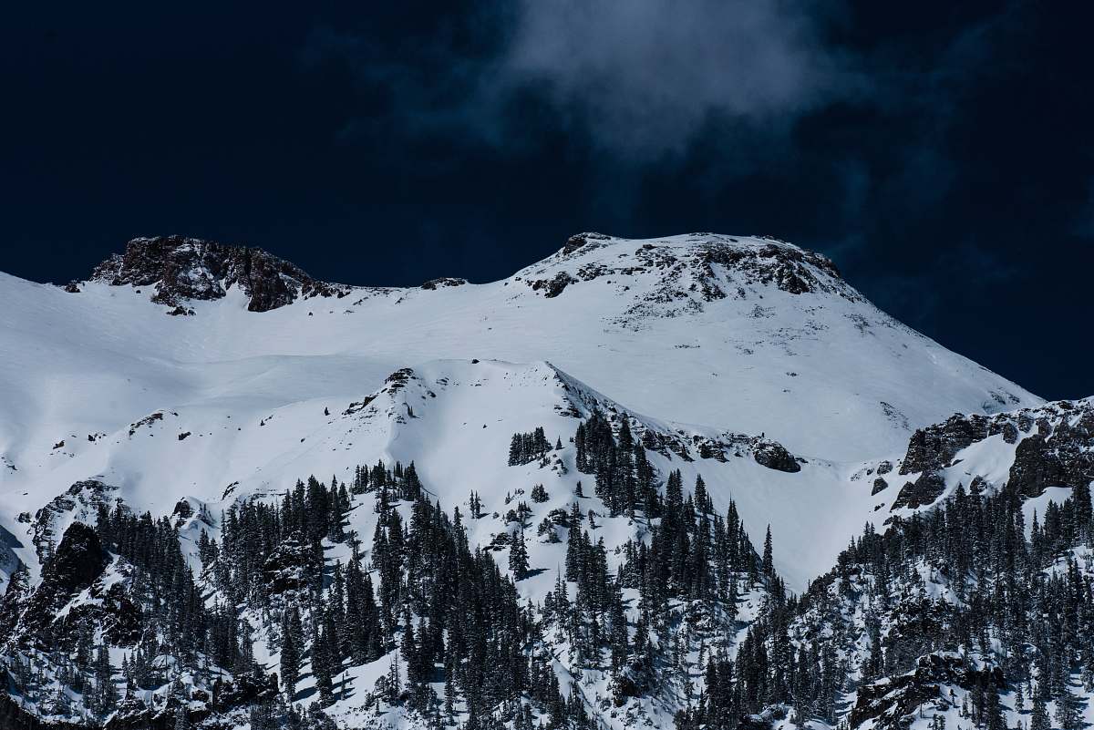 nature mountain covered with snow alps