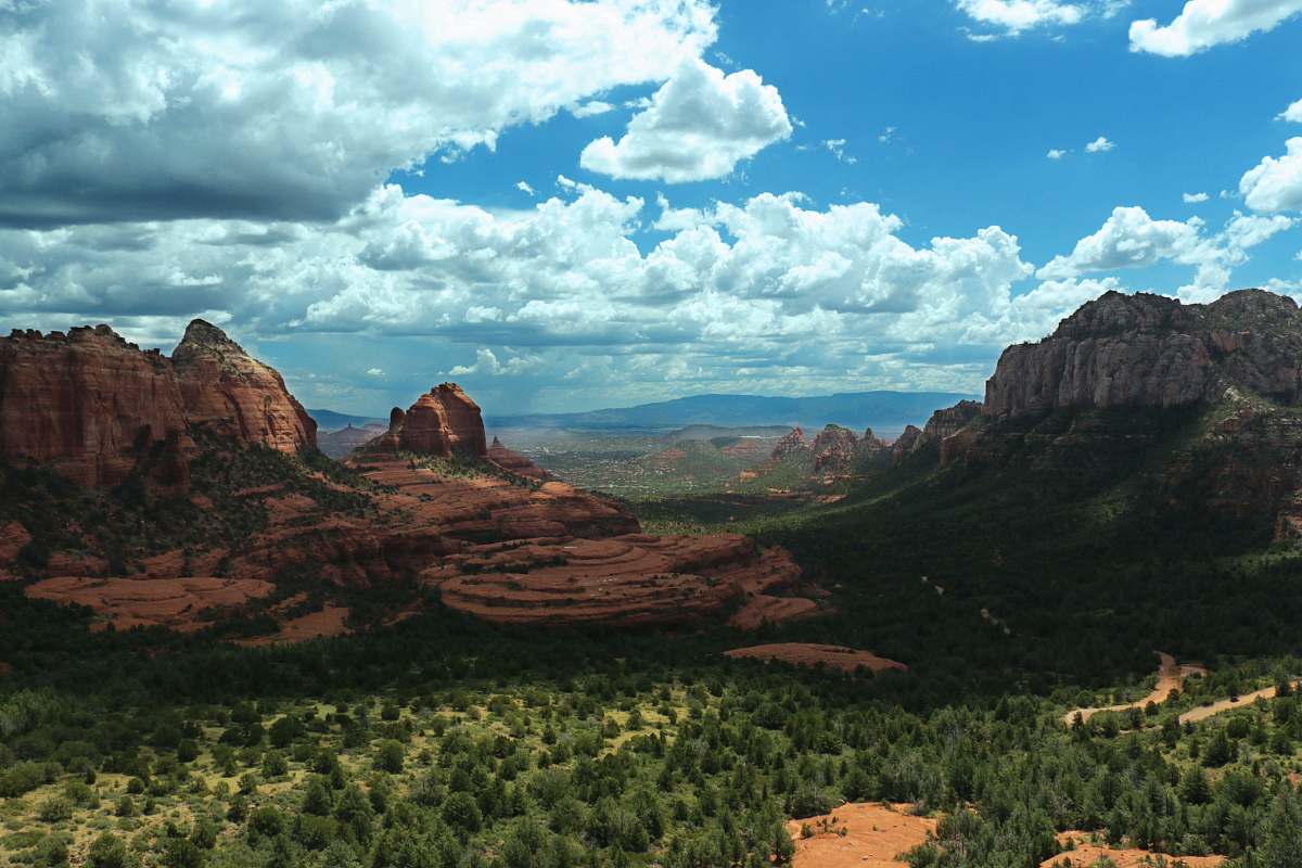 valley mountain peak during daytime canyon