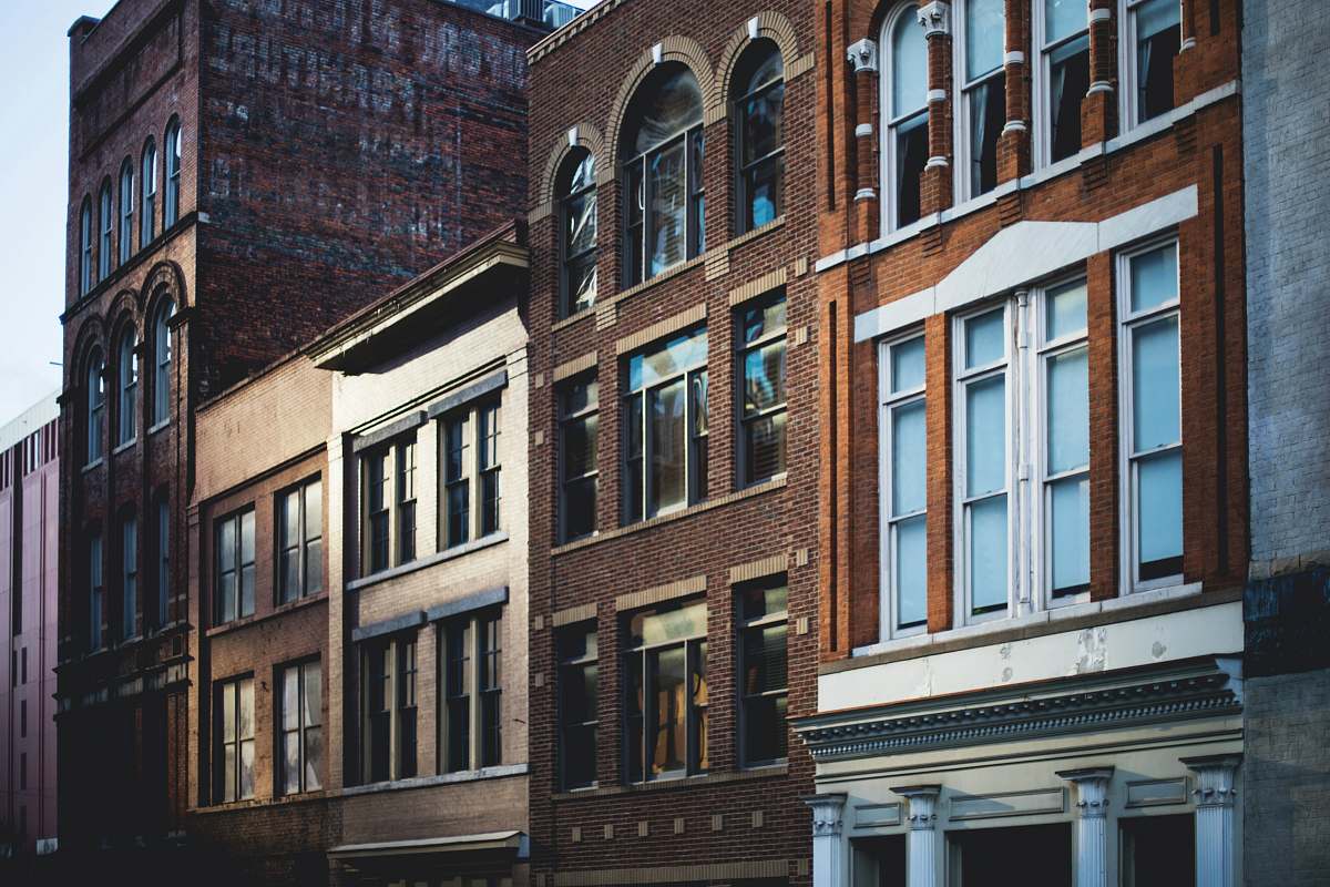 building city buildings window