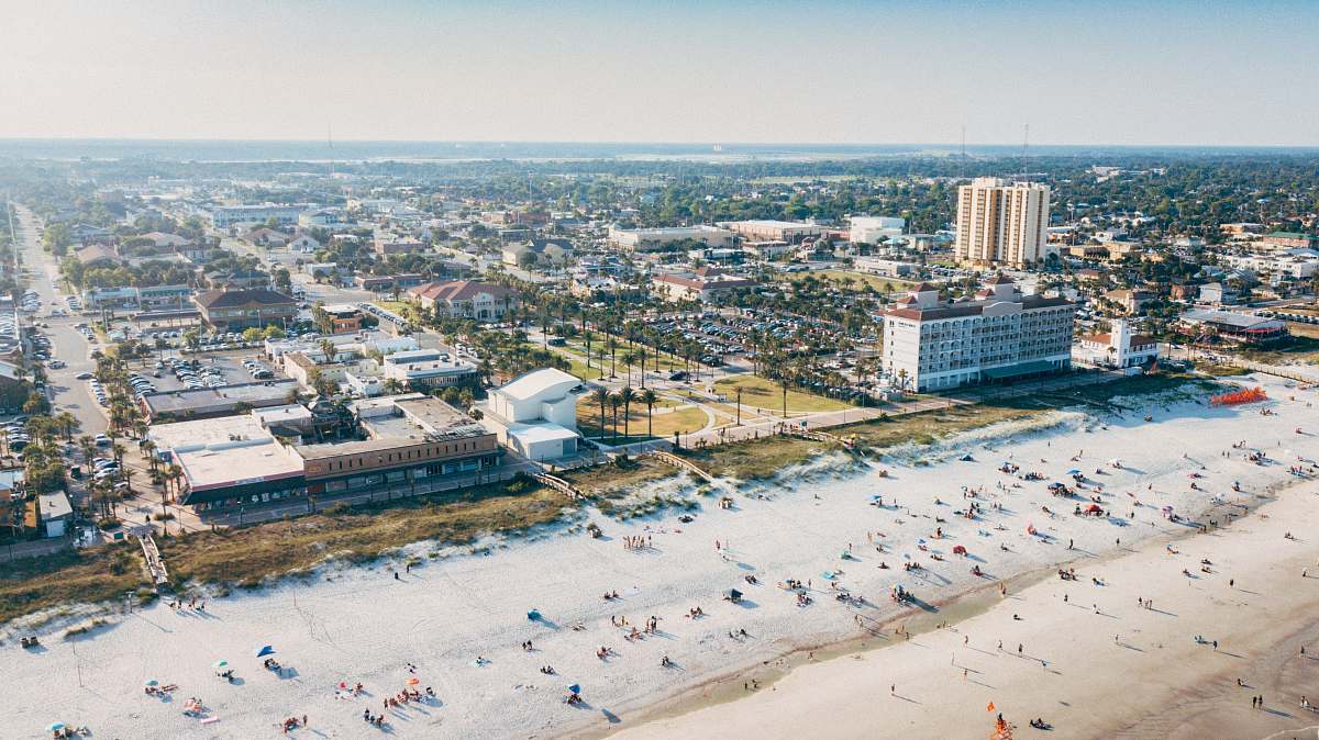 outdoors bird's eye view of a beach landscape