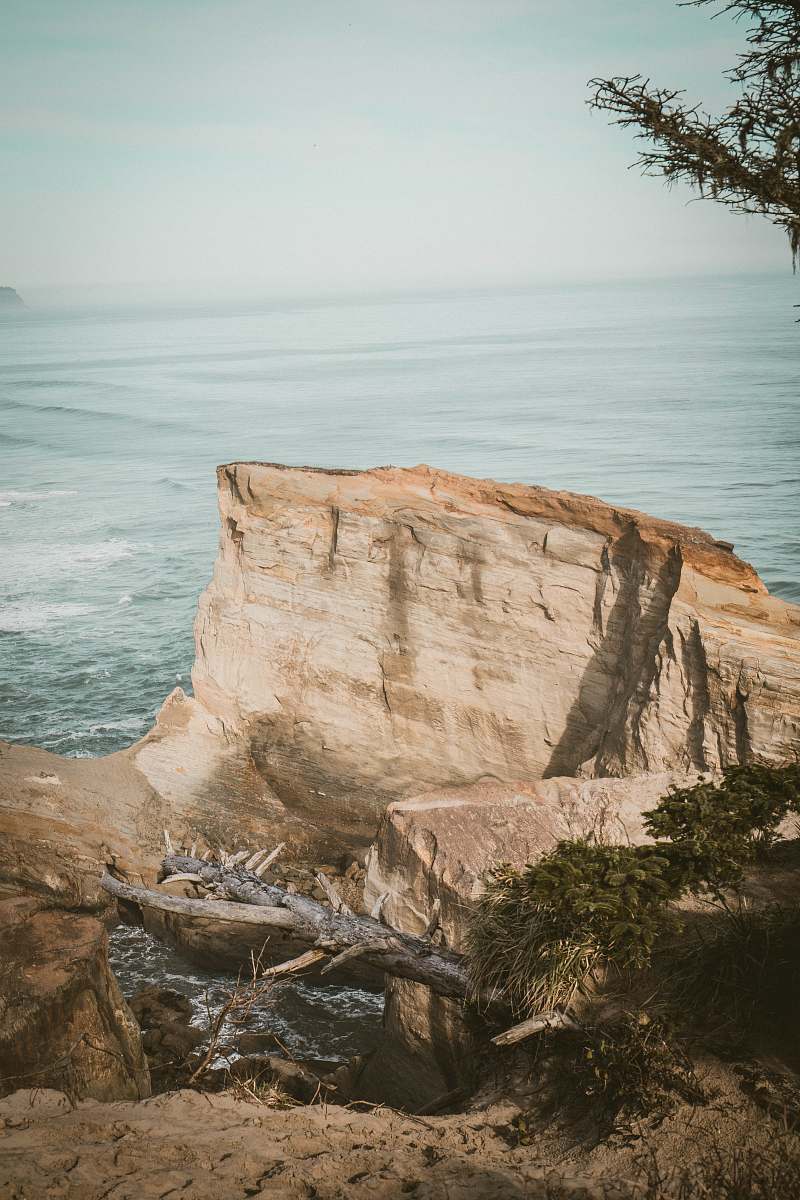 outdoors gray rock formation during daytime cliff