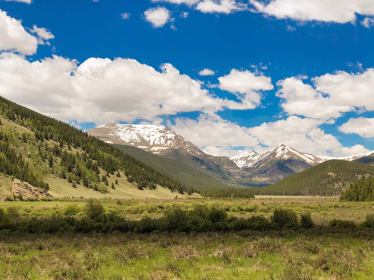 outdoors green trees during daytime mountain range
