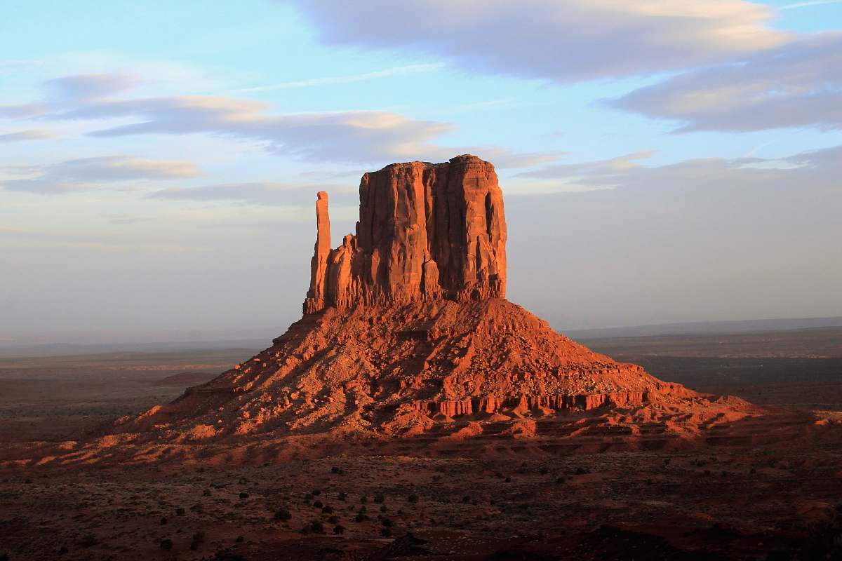 desert landscape photo of monolith outdoors