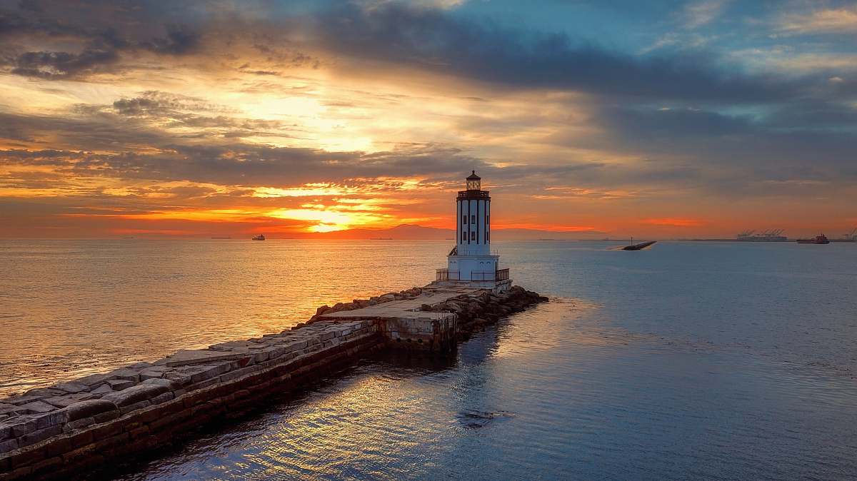 coast lighthouse during night water