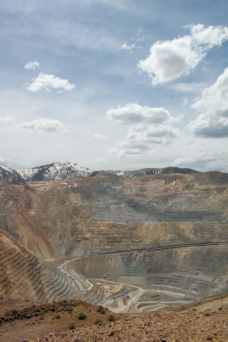 outdoors mining pit river
