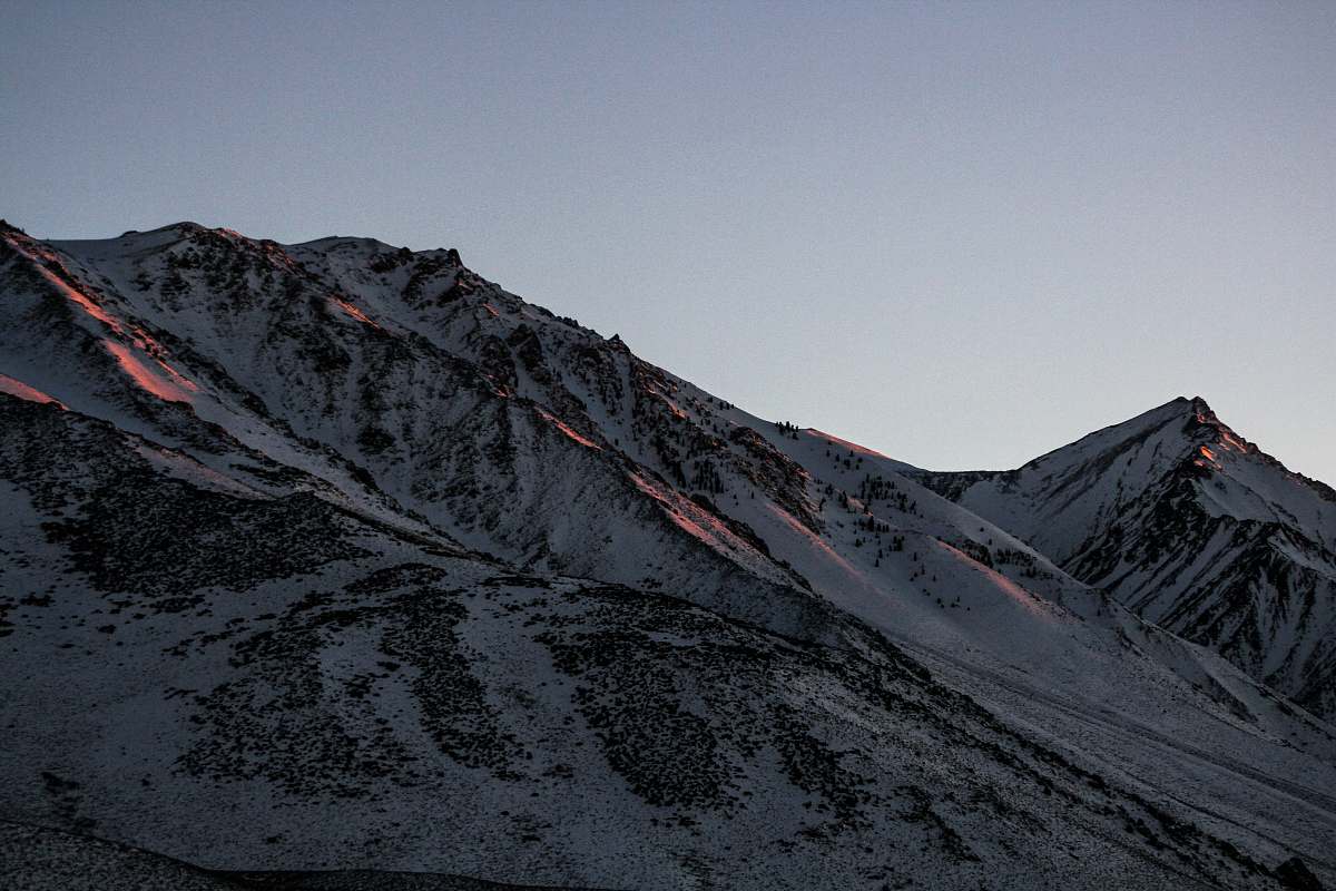 mountain mountain covered by snow mountain range