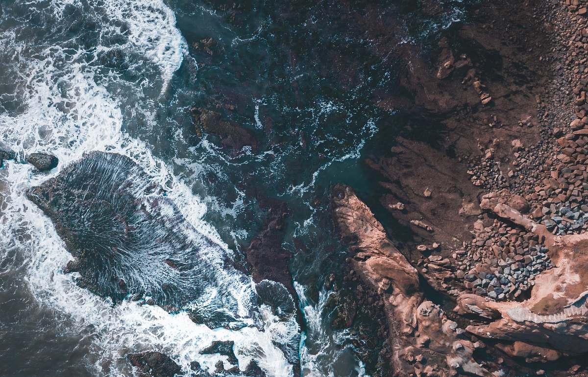 coast ocean whitewash photography ocean