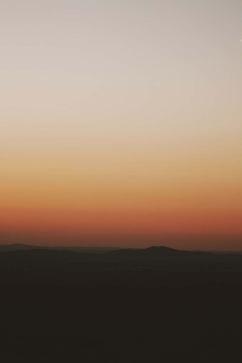 outdoors silhouette of mountain during sunset landscape