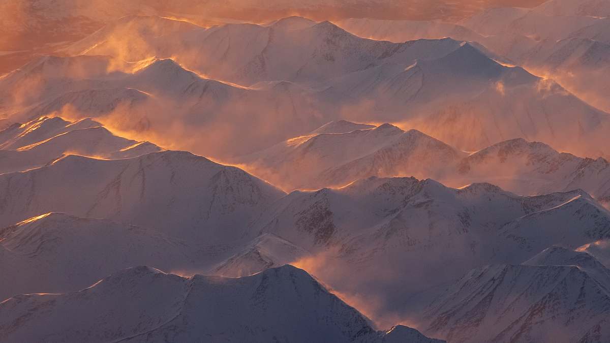 mountain top view of mountain grey