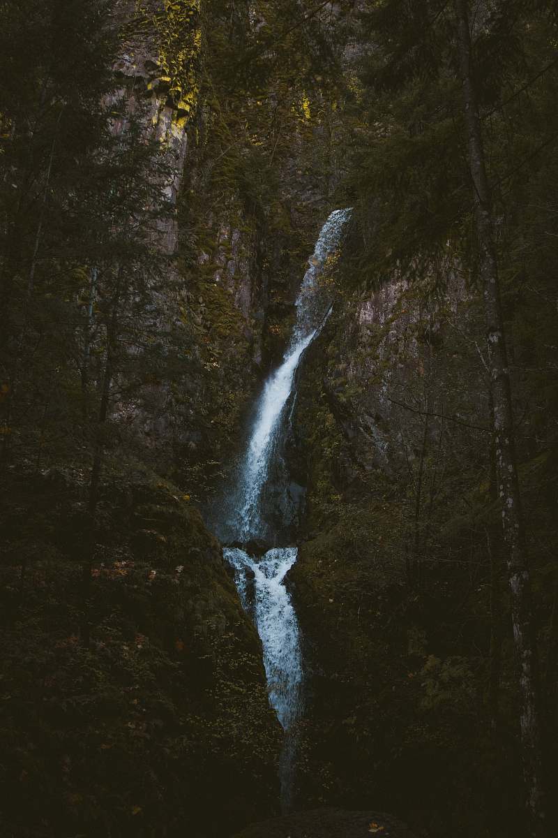 water view of waterfall river