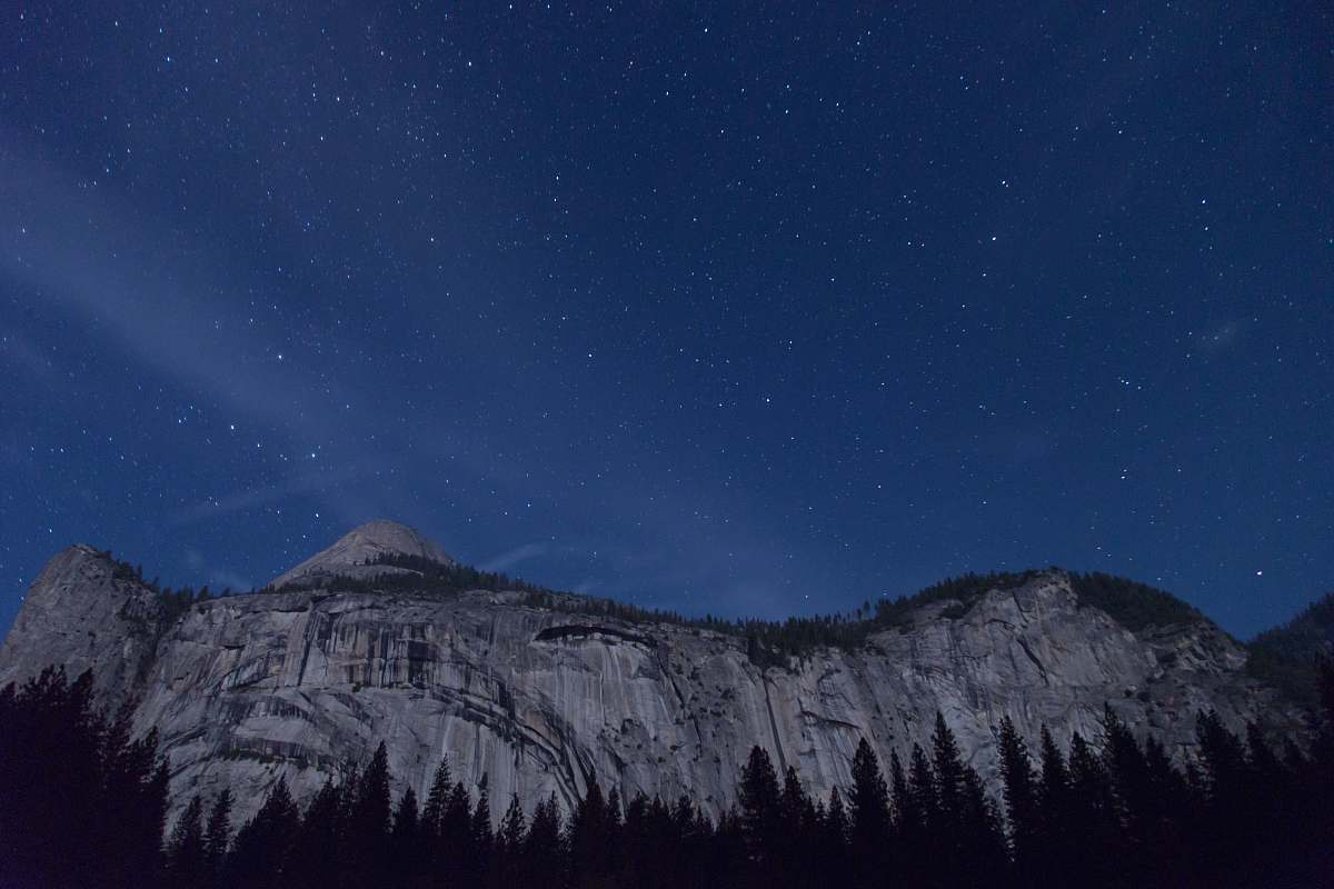 astronomy snow-capped mountain under sky outdoors
