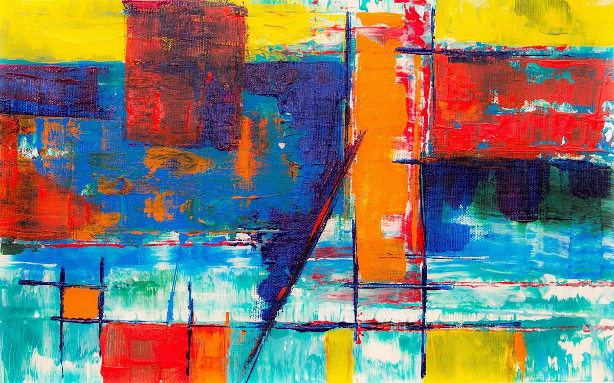 california white and multicolored abstract painting united states