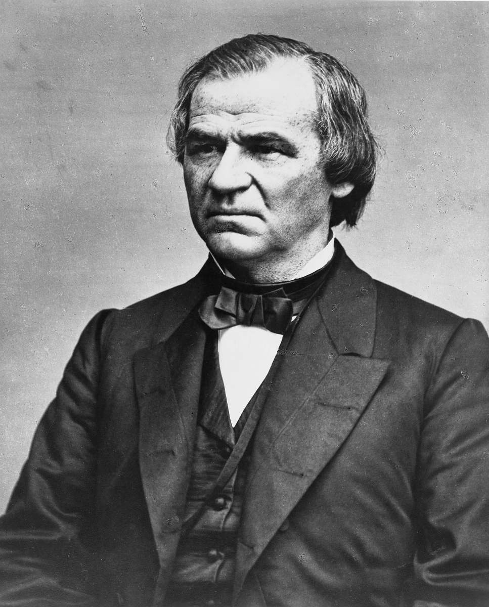 Human President Andrew Johnson Black-and-white Image Free Photo