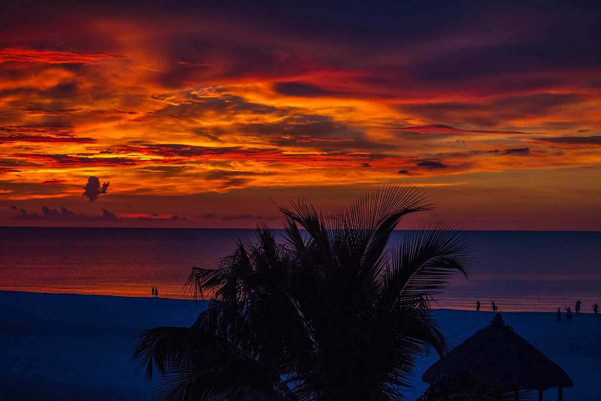 sunset beach during sunset sunrise
