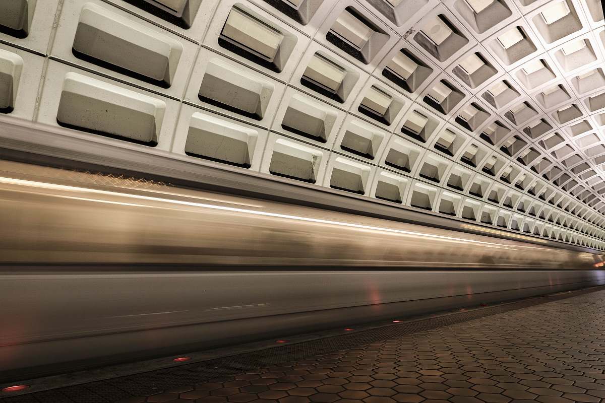triangle timelapse photo of train washington