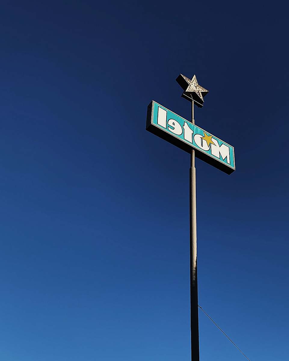 logo blue and white street sign trademark