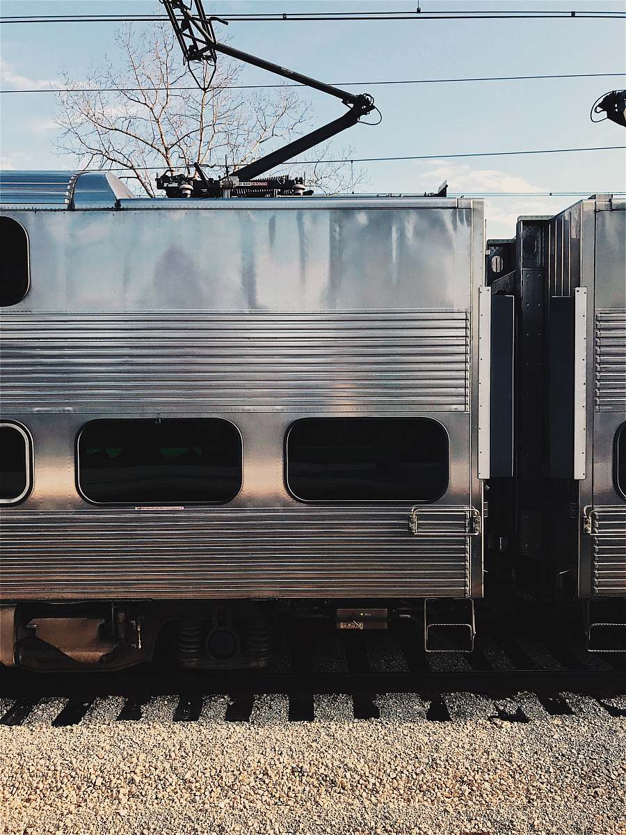 chicago gray transit train passenger car