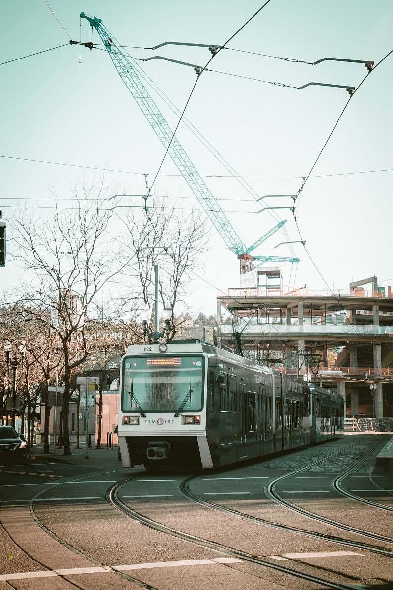 transportation white train on focus photography vehicle