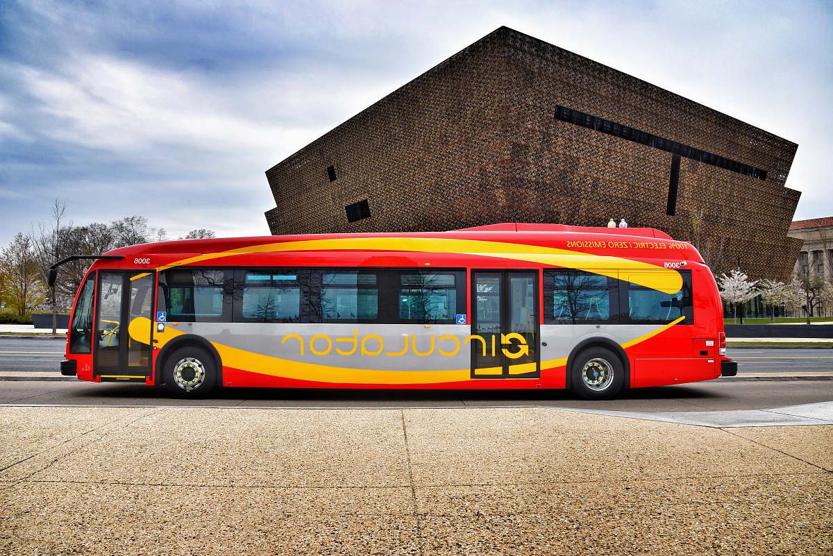 bus red, gray, and yellow bus vehicle