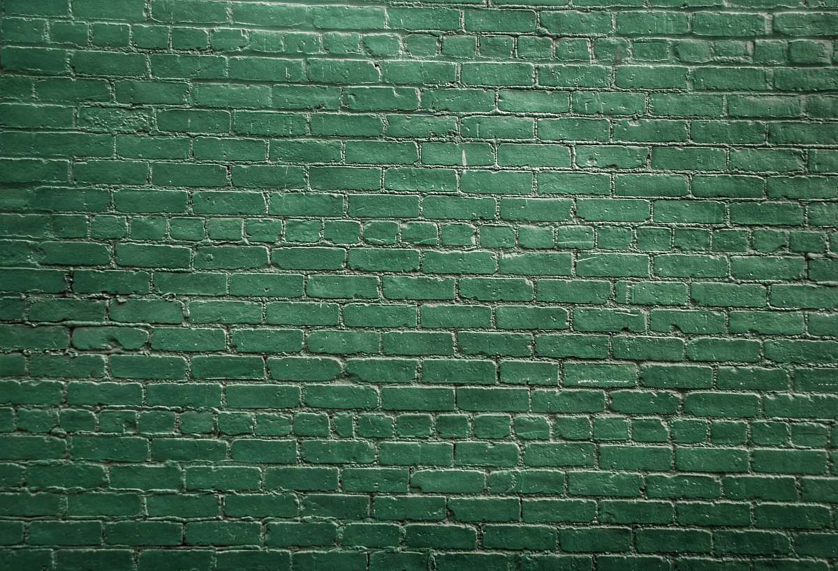 grey green painted wall green
