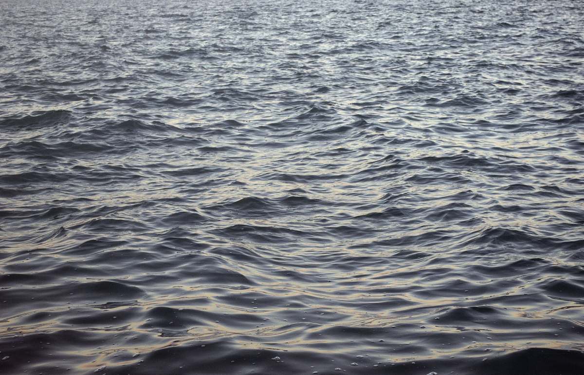 grey body of water ripple