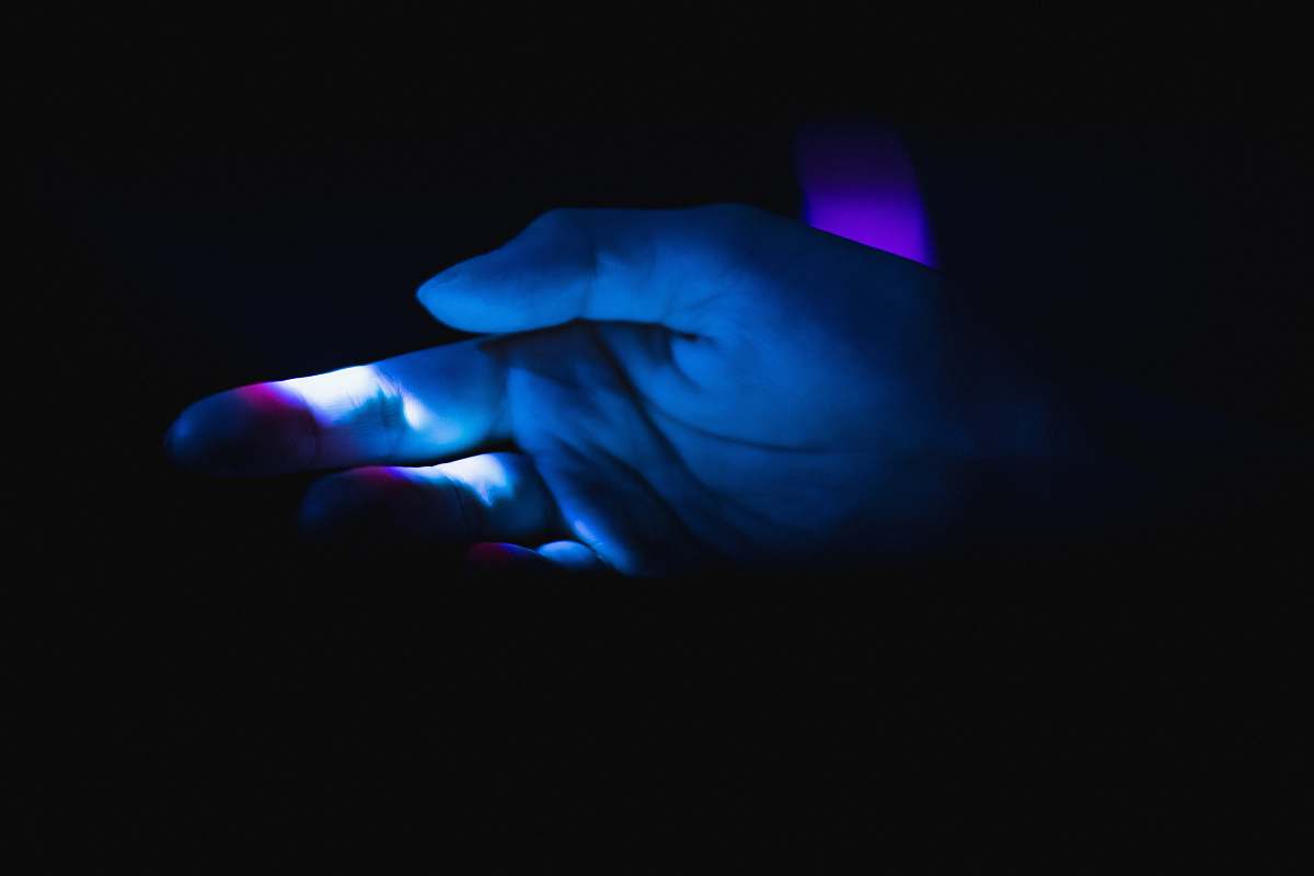 hand human palm light