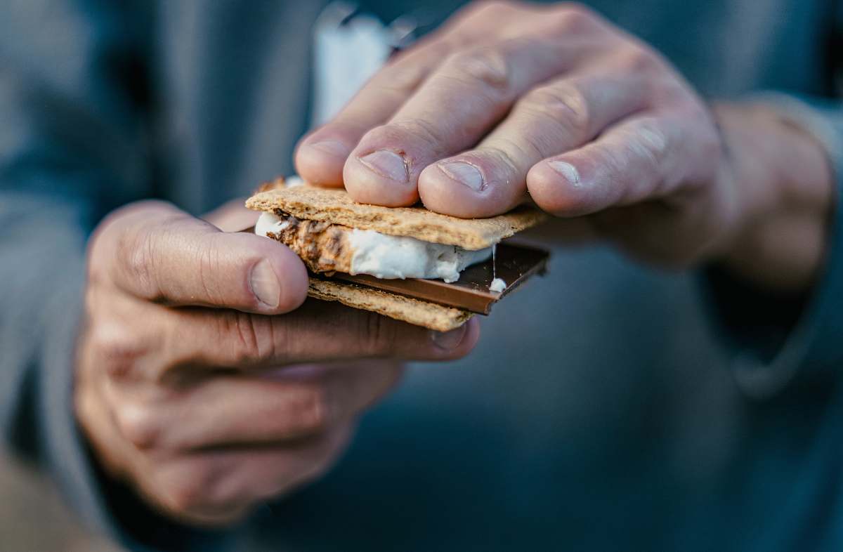 person shallow focus photography unknown person holding biscuit human