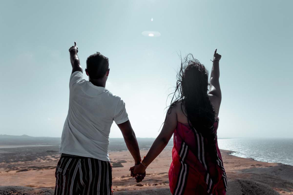 person couple holding hands human