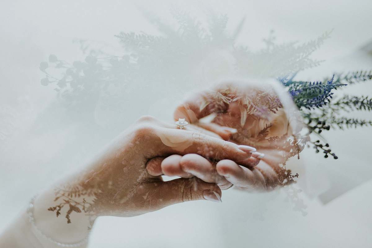washing two hands holding each other isolated in white background illustration wedding