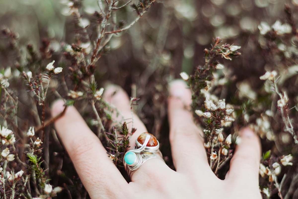 person jeweled bypass ring ring