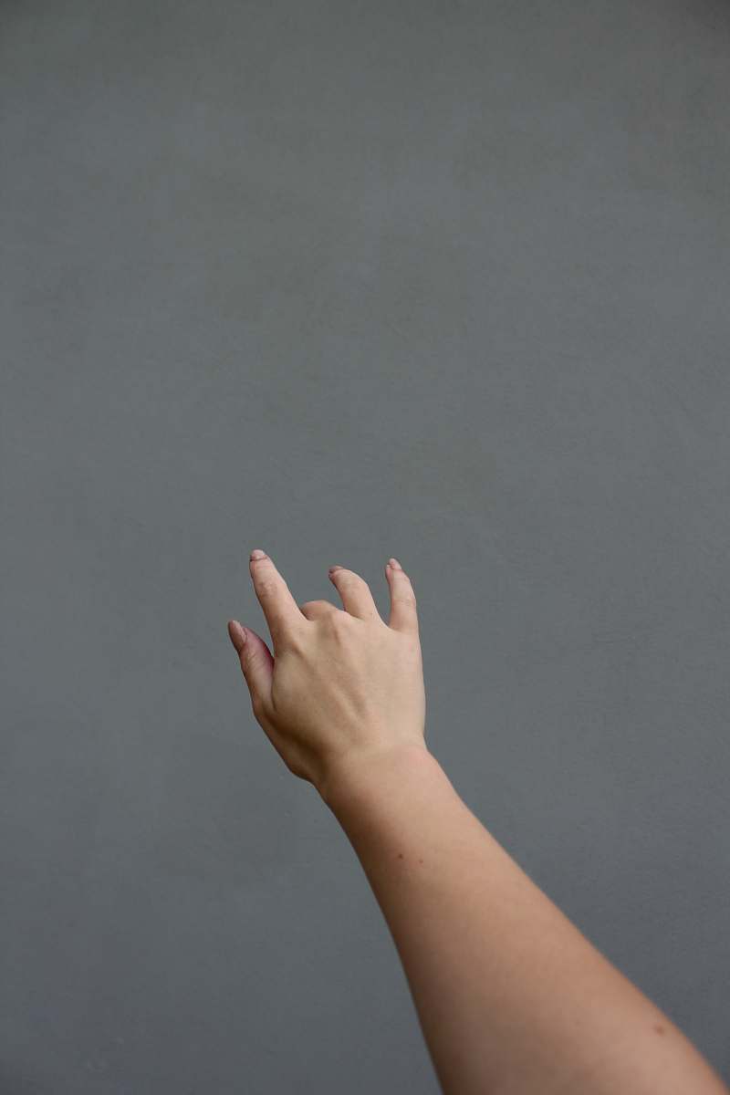 person left human hand hand
