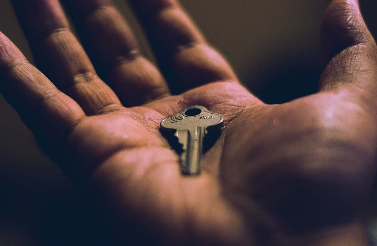 person person holding key people