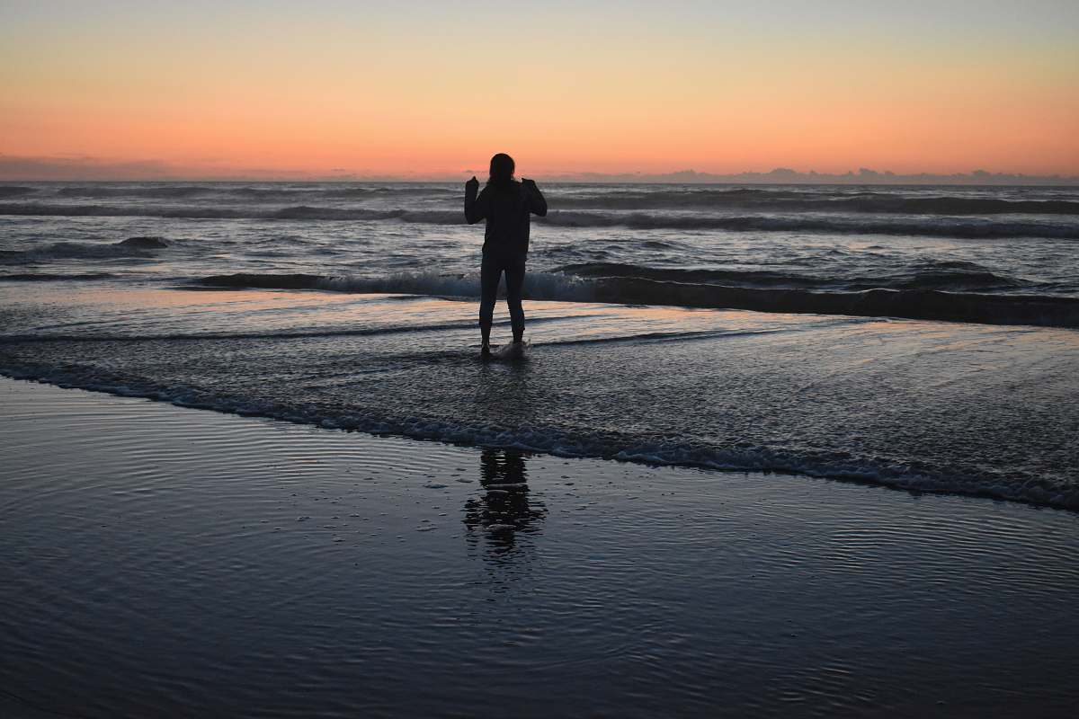person person on seashore standing