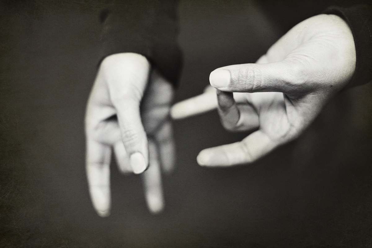 person person's left hand grey
