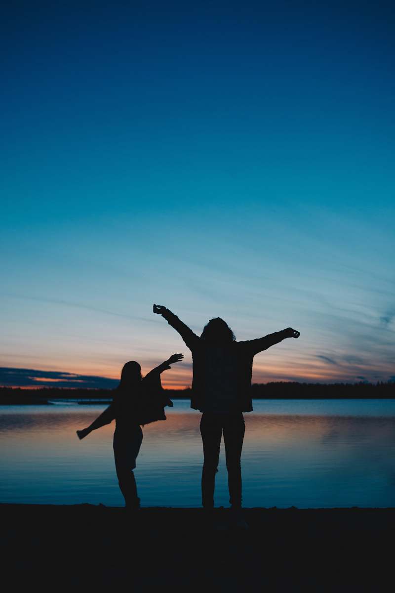 person silhouette photography unknown persons standing outdoors hand