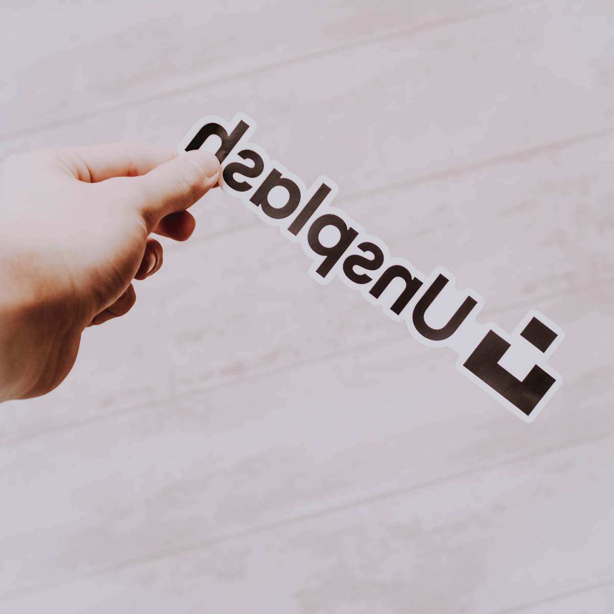 person Unsplash sticker text