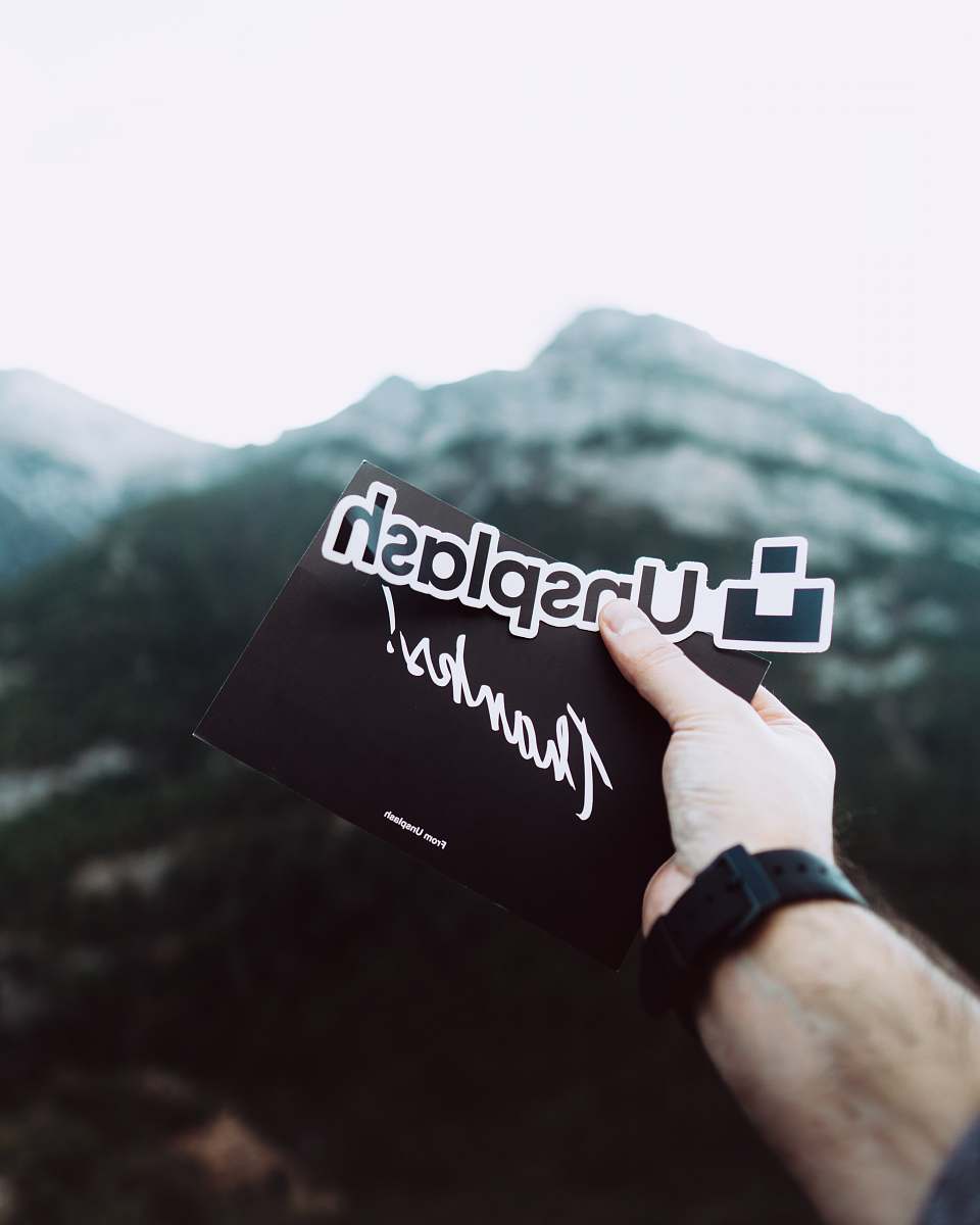 person unsplash text sticker paper