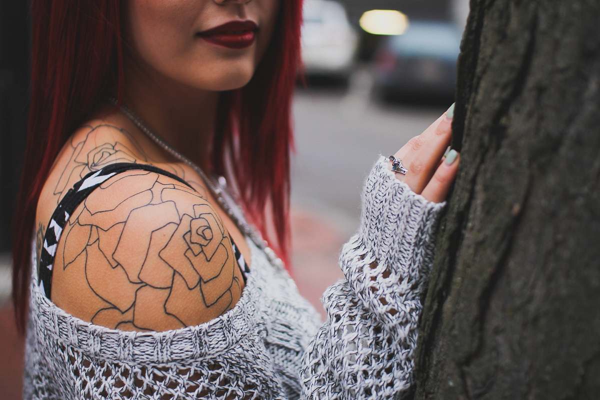 person woman holding while standing on tree people