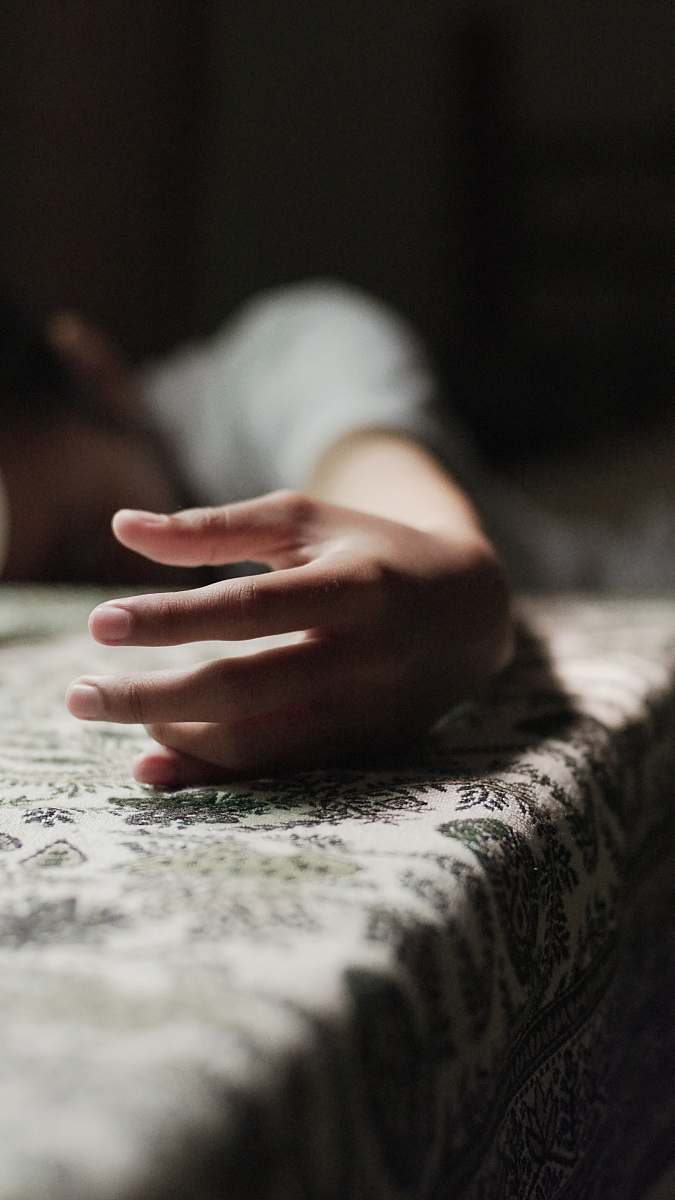 human person showing right hand person