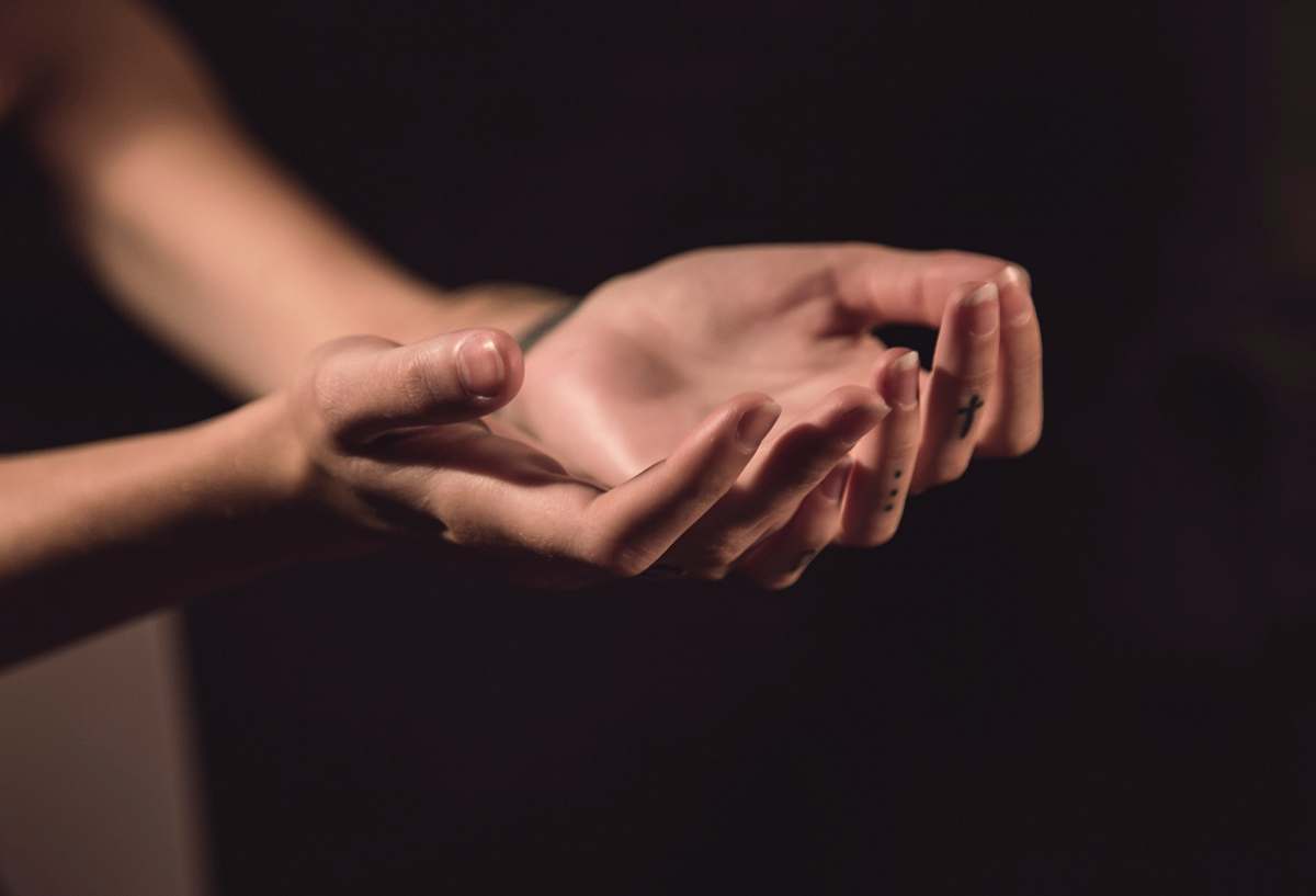 people two human palms hands
