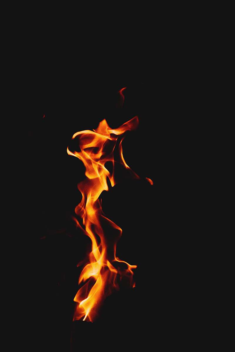 flame orange fire on black background geneva