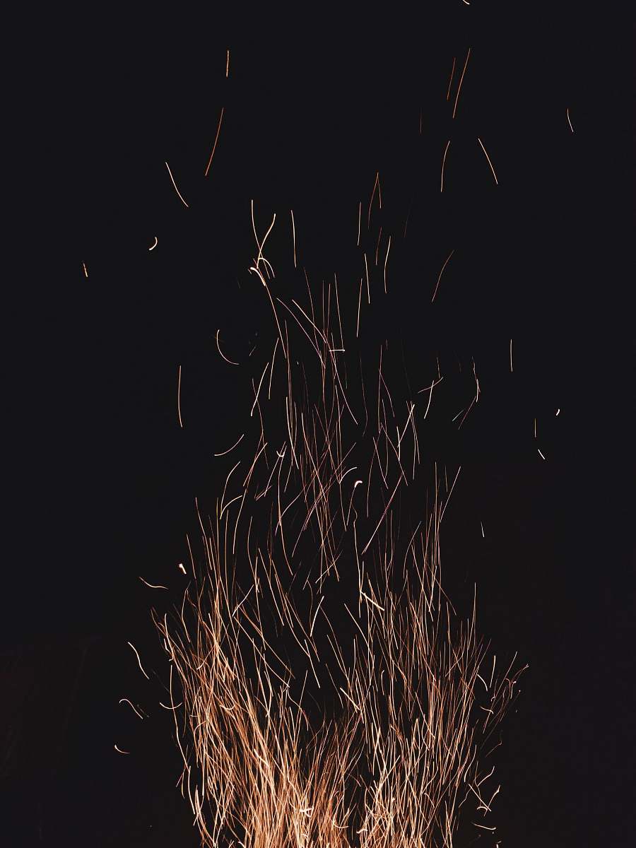 outdoors bonfire view fireworks
