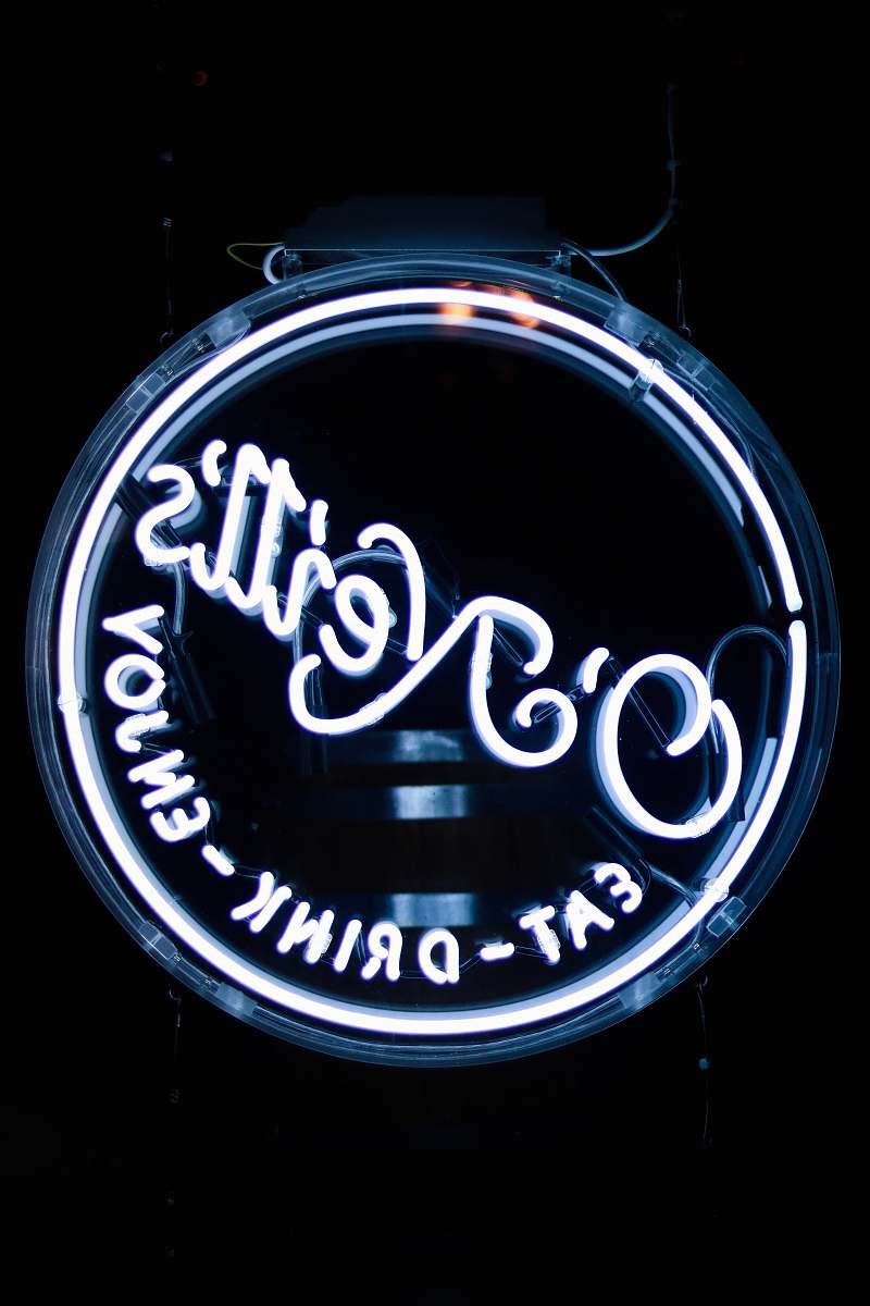  white O Neills signage 