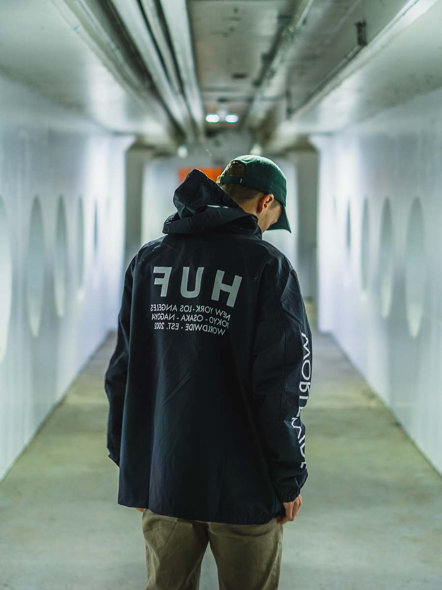 clothing man standing in hallway coat